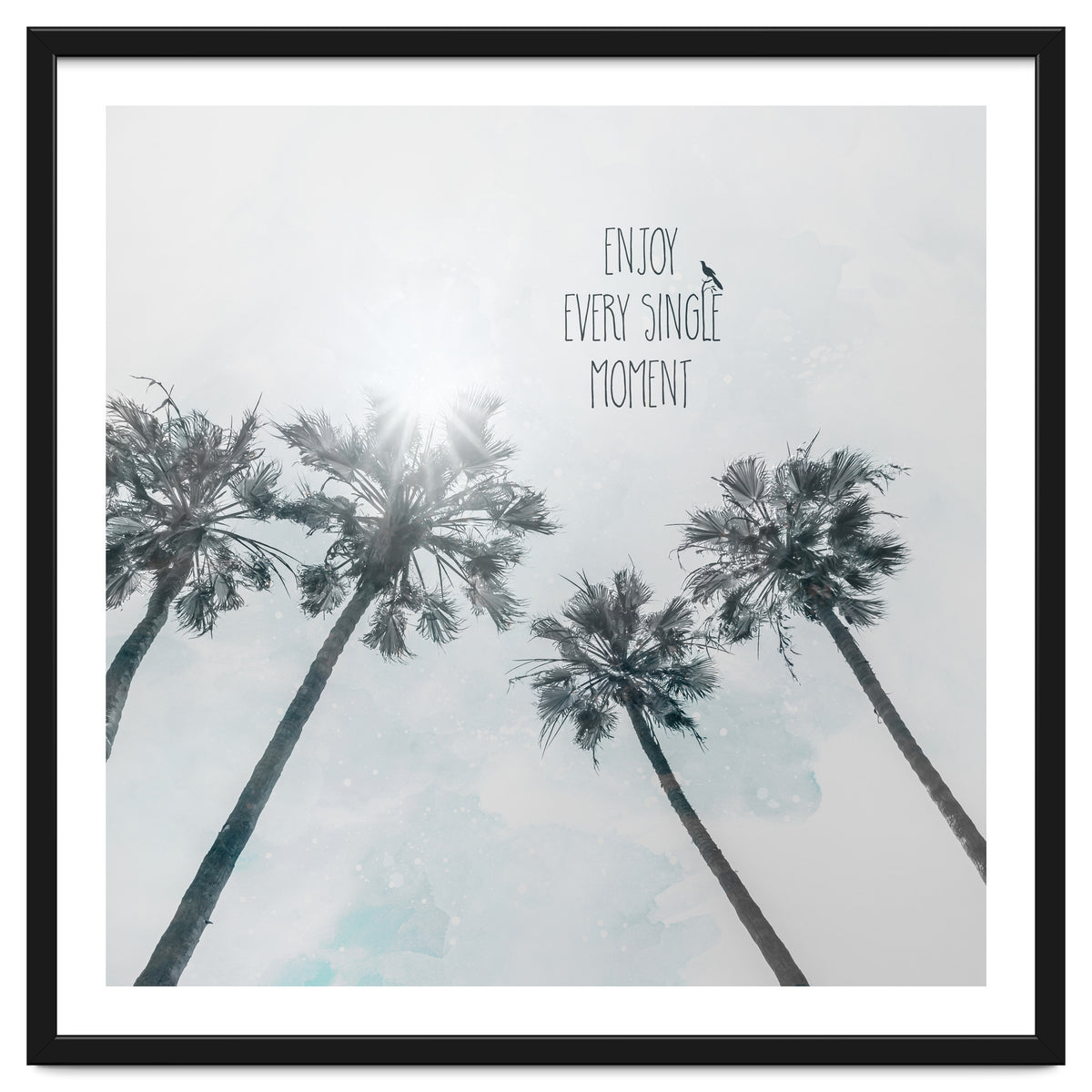 Palm trees with sun | enjoy every single moment