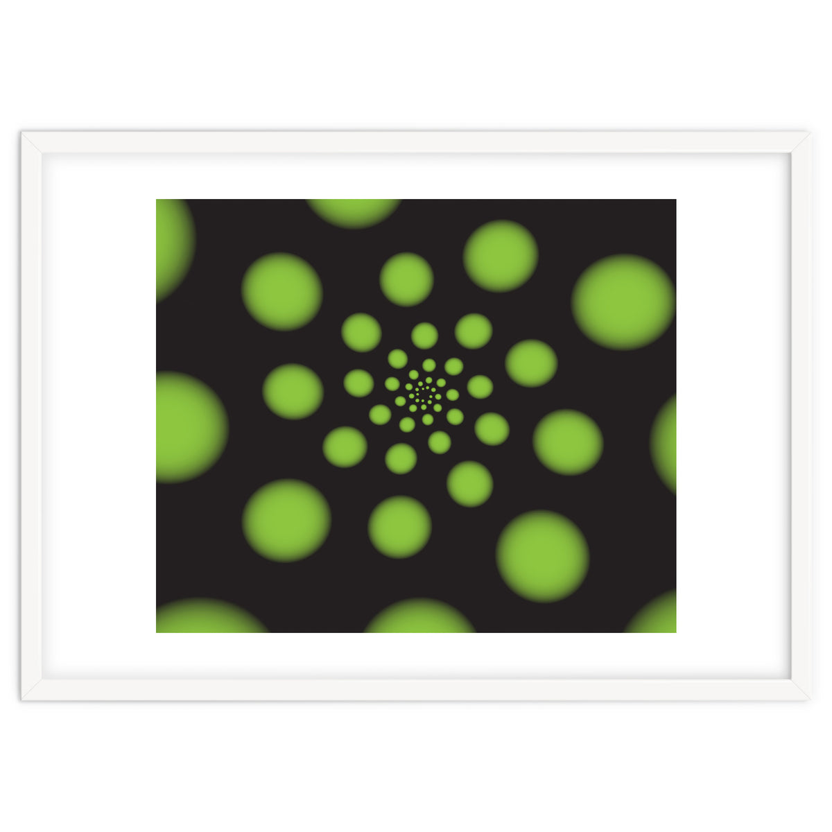 Green Spiral Dots