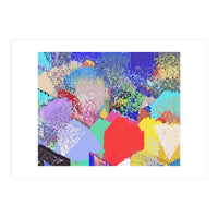 Modern Life, Abstract Contemporary Graphic Design, Eclectic Colorful Shapes (Print Only)