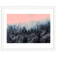 Forest in gray and pink