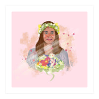 Girl In Wreath 3 (Print Only)