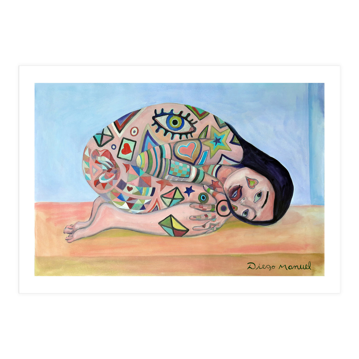 Chica Tatuada B (Print Only)