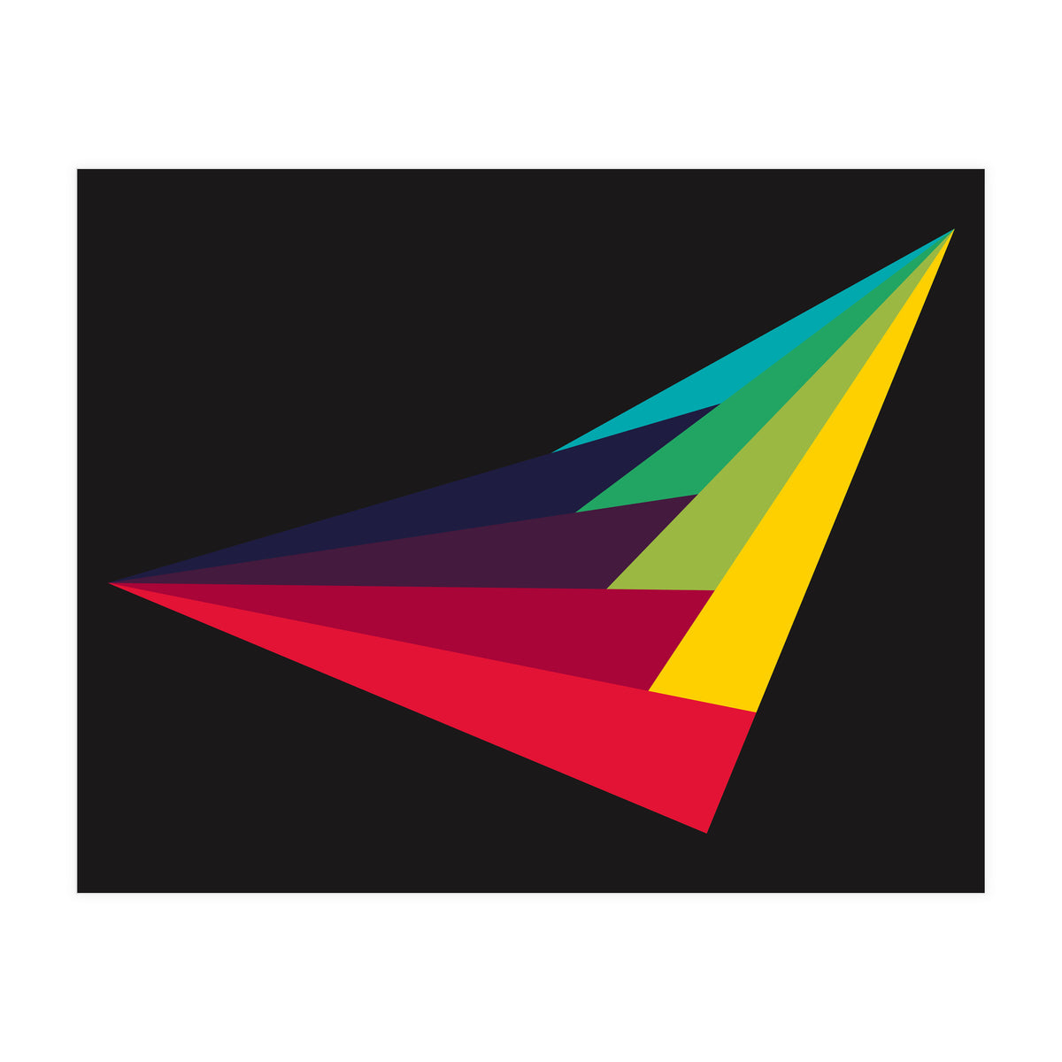 Geometric Shapes No. 40 - rainbow (Print Only)