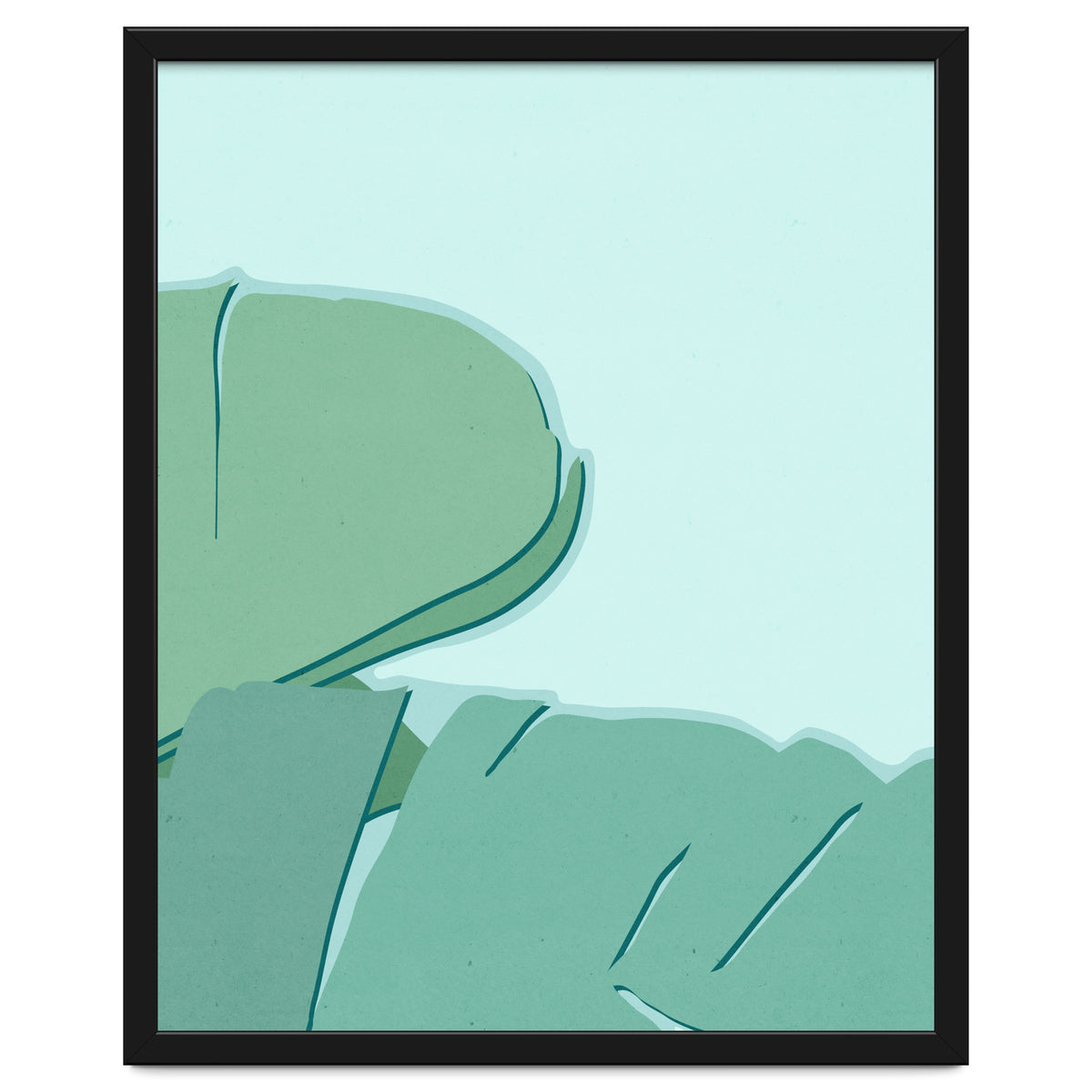 Abstract Banana Leaves Two - Greener Eden