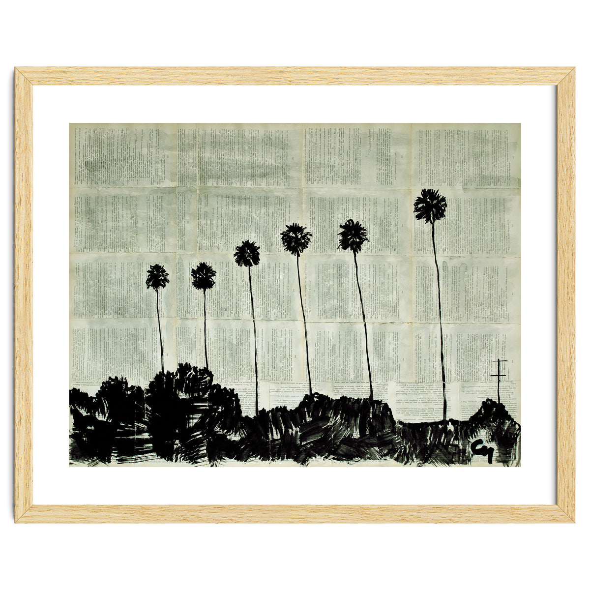 Six Palm Trees .