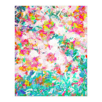 Painted Joy | Abstract Botanical Floral Nature Painting | Spring Meadow Garden (Print Only)