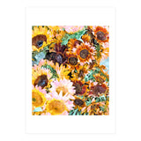Summer Sunflowers, Modern Bohemian Urban Jungle Paint (Print Only) thumbnail