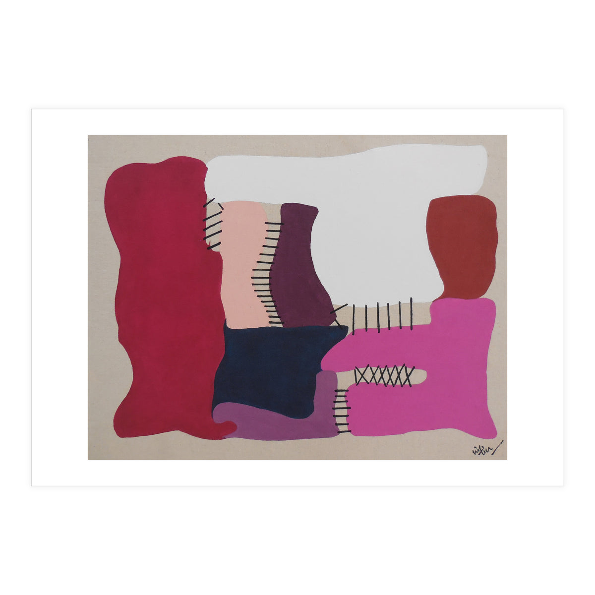 Only Strings Attached Abstract Art (Print Only)