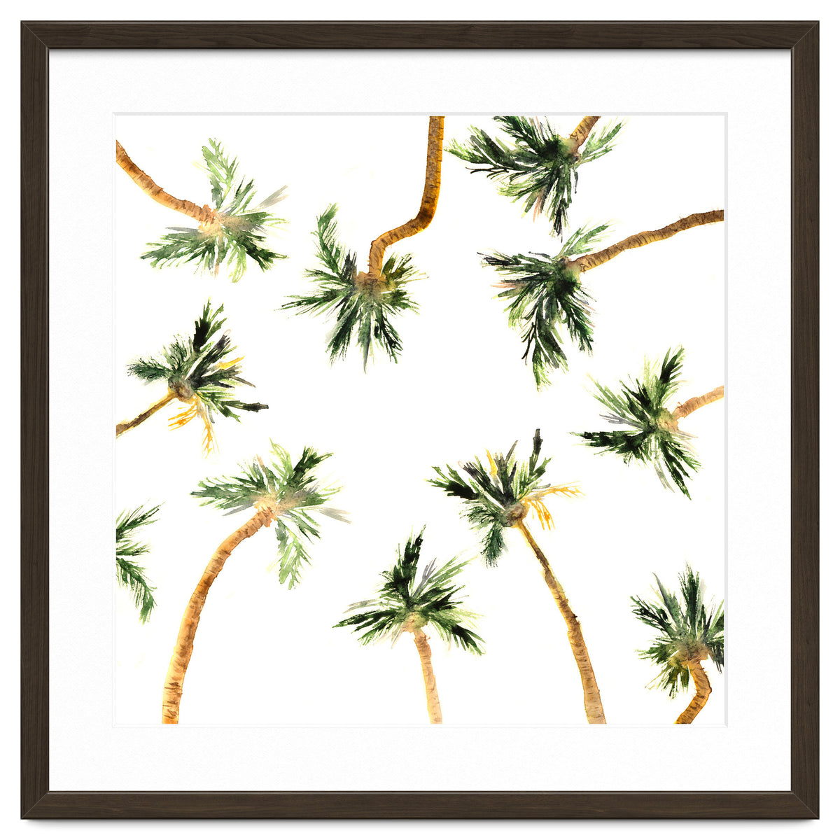 Under the coconut palms || watercolor