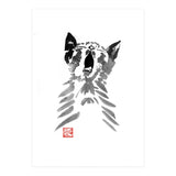 Yawning Cat  (Print Only) thumbnail