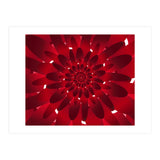 Abstract Modern Red Floral Design Art (Print Only) thumbnail