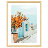 Greece Airbnb, Greece Photography Travel Digital Art, Scenic Landscape Architecture, White Building thumbnail