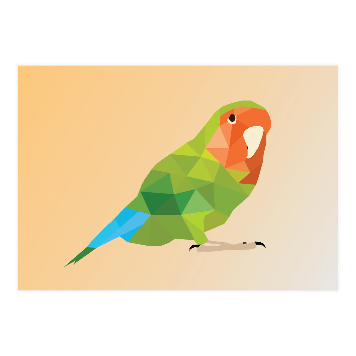 Parrot Low Poly Art  (Print Only)