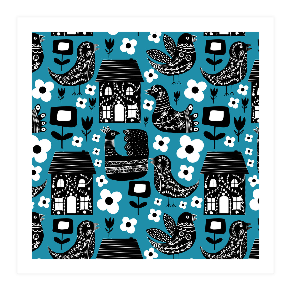 Max Folk Blue  (Print Only)