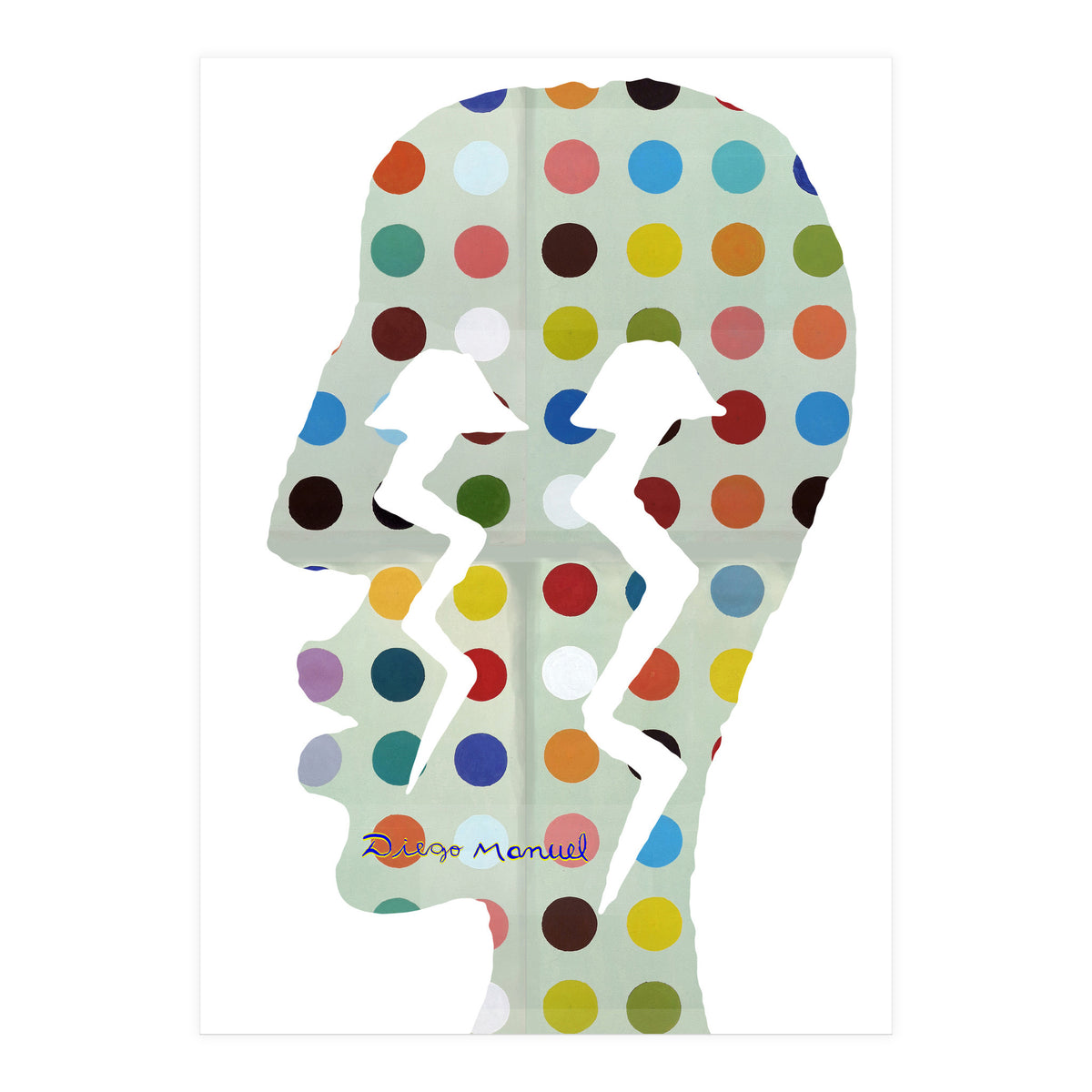 Perfil Con Rayos 8  (Print Only)