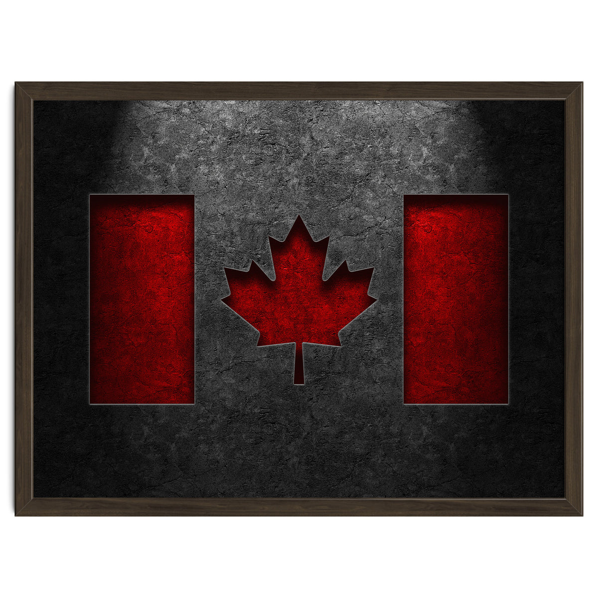 Canadian Flag Stone Texture