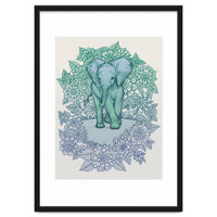 Emerald Elephant in the Lilac Evening