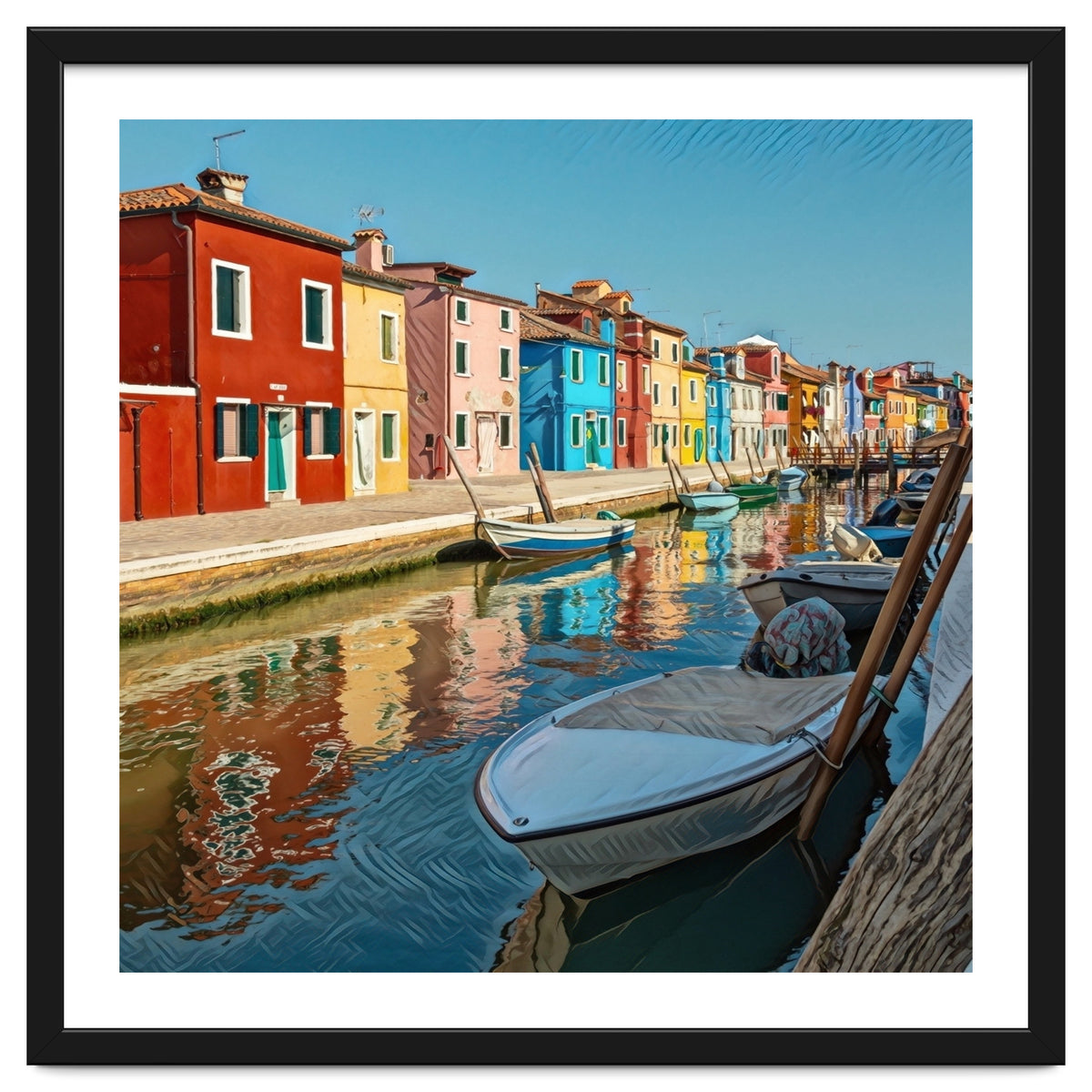 Boats In Venice Colorful Italy