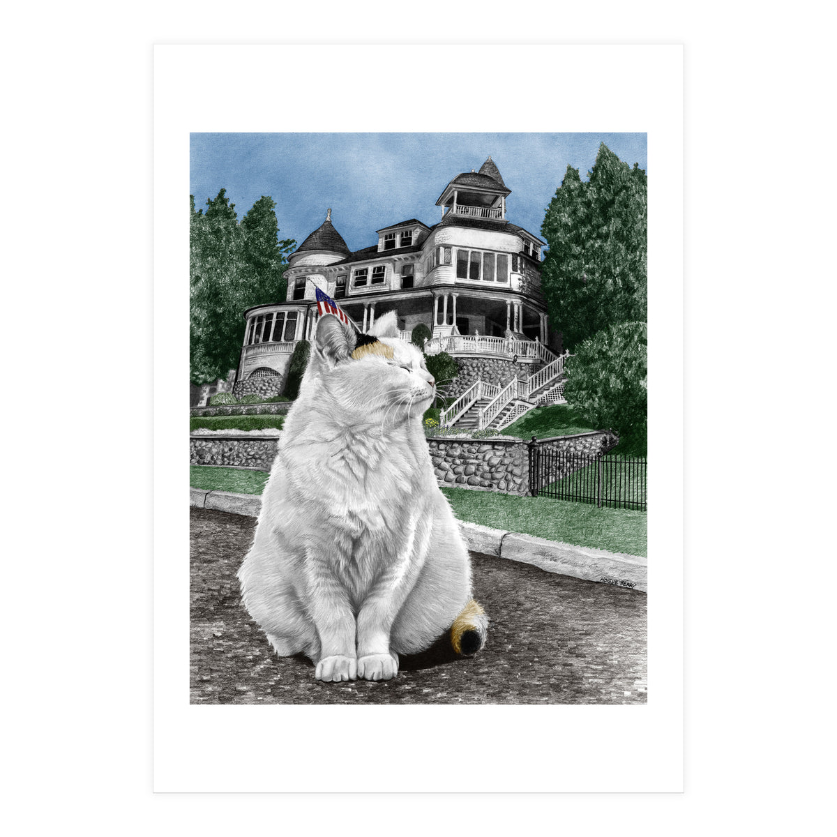 Mackinac Island Cat (Print Only)