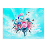 Floral Flamingo  (Print Only) thumbnail