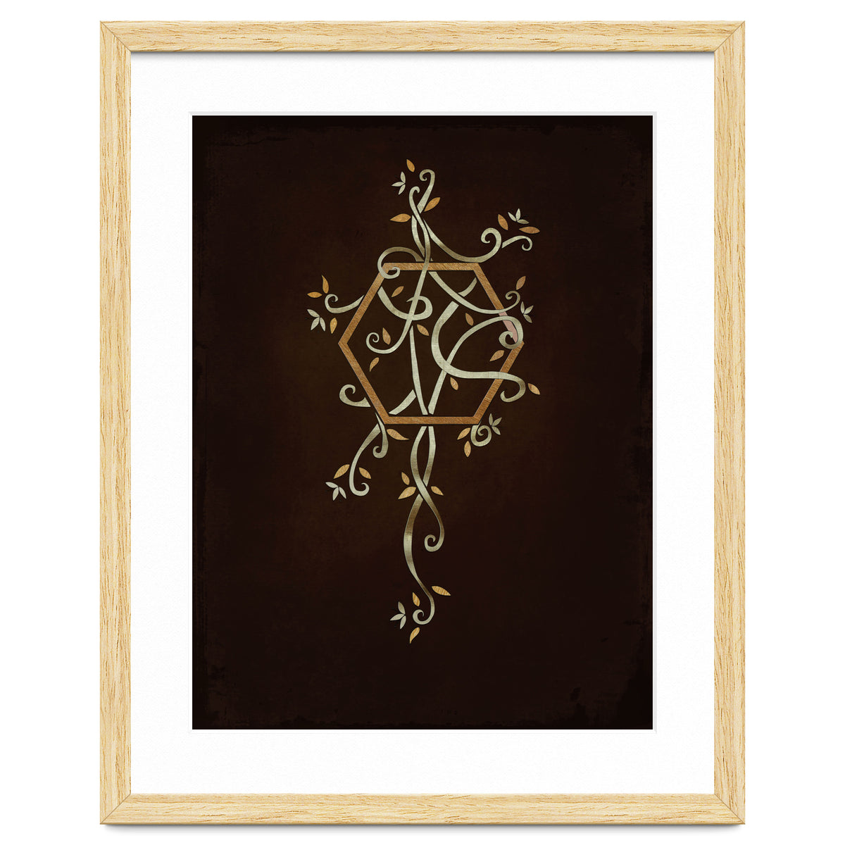 Flowering golden hexagon