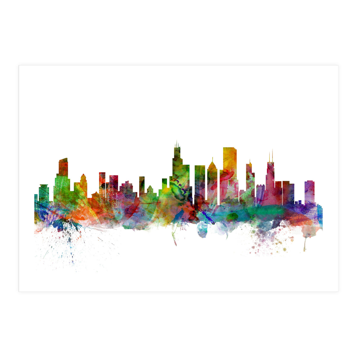 Chicago Illinois Skyline (Print Only)