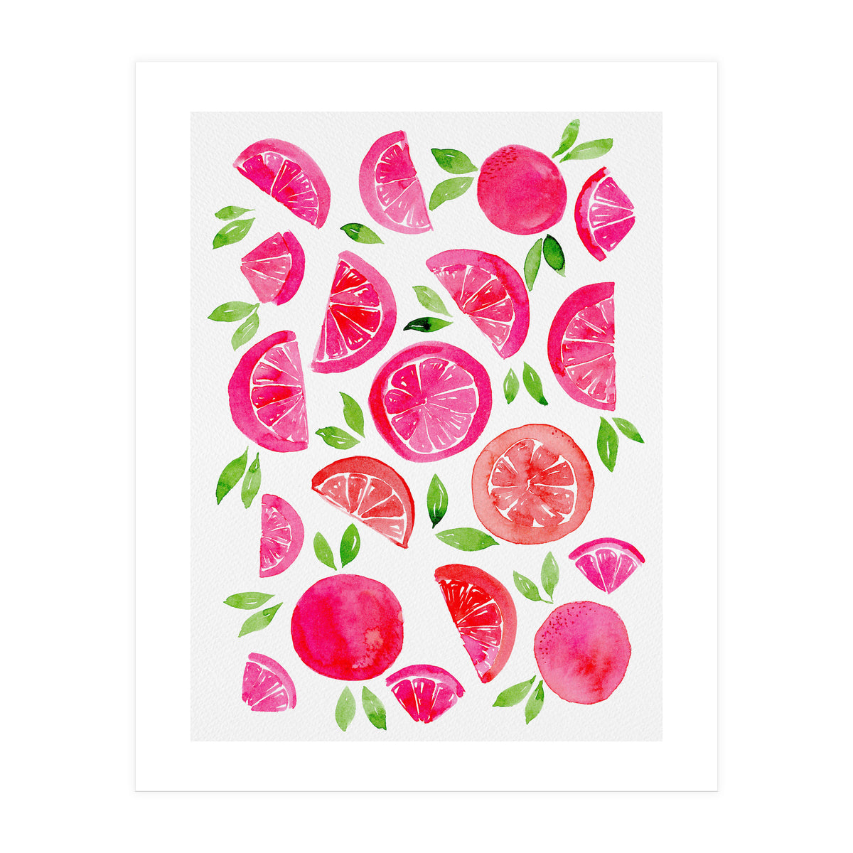 Watercolor Grapefruit (Print Only)