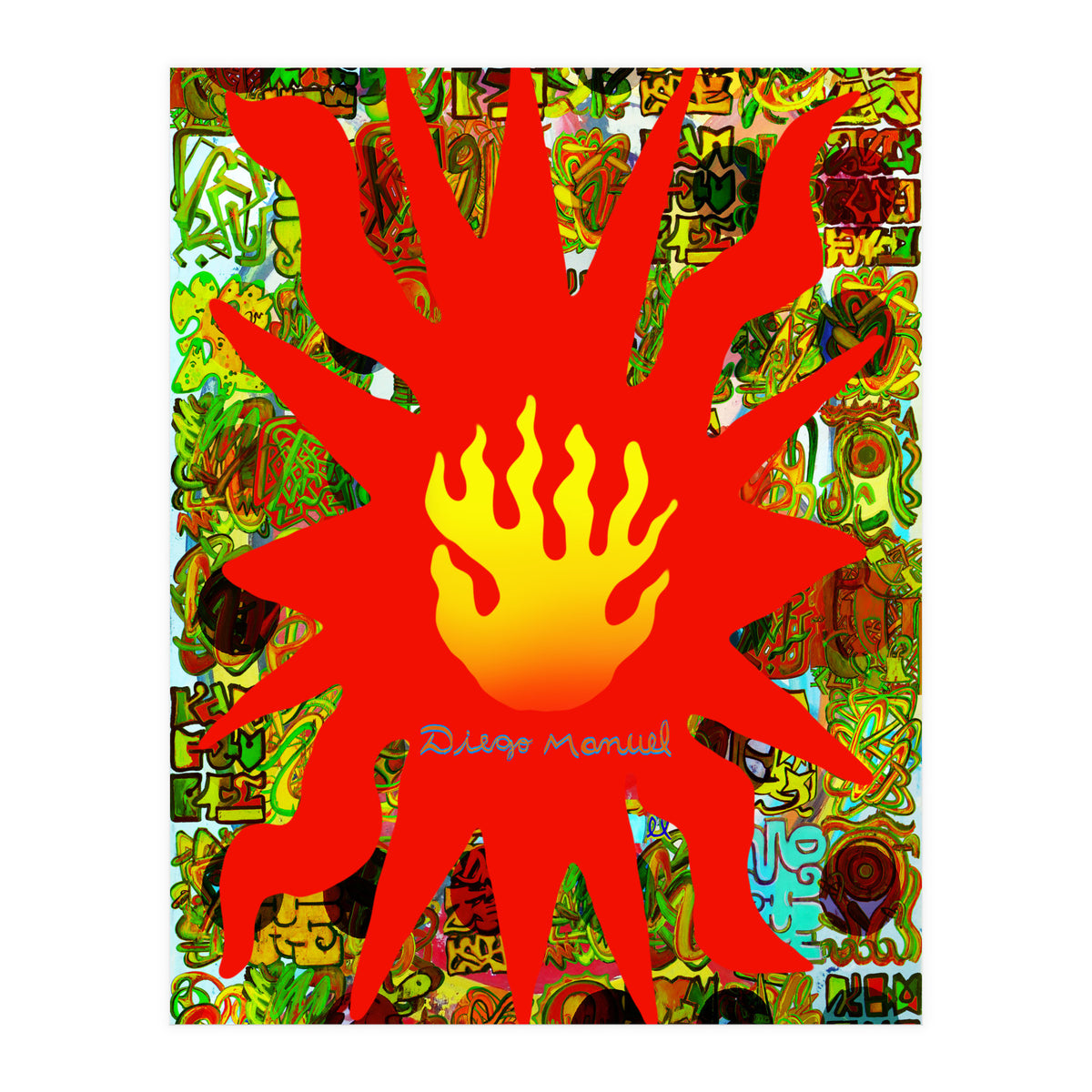 Fuego Y Graffiti 58 (Print Only)