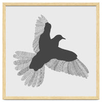 Bird Grey Poster