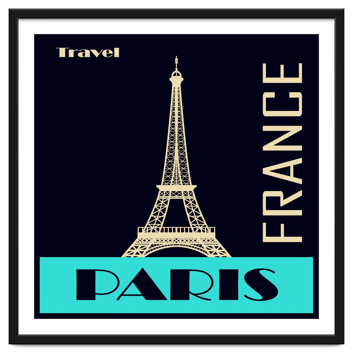 Travel Paris France Poster