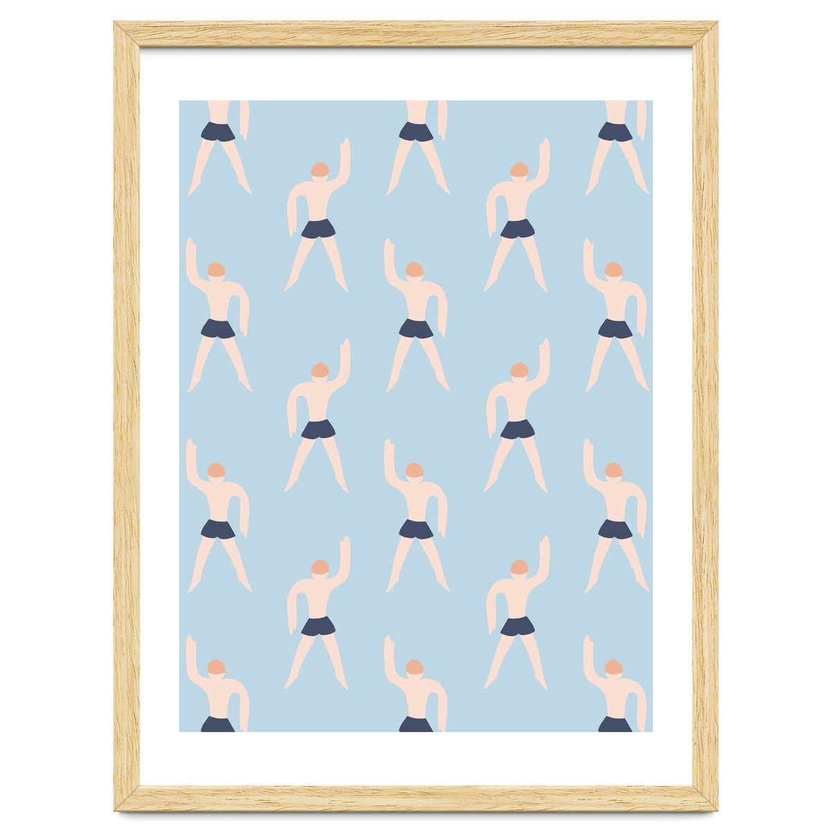 Swimming Boy Pattern