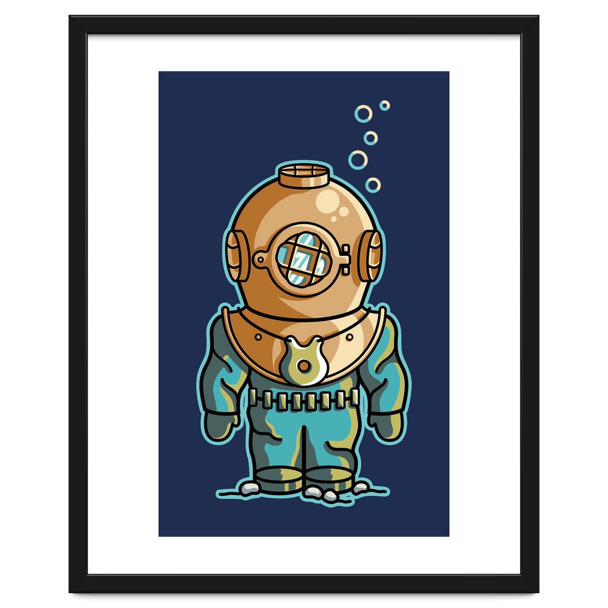 Cute Deep Sea Diver
