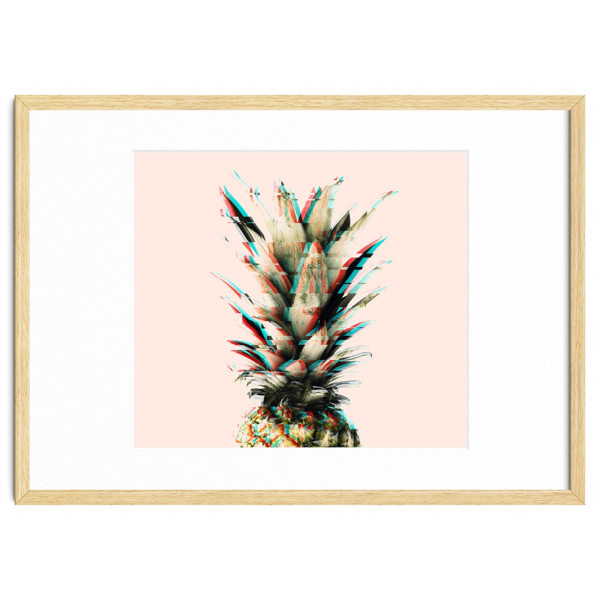 Glitch pineapple pink