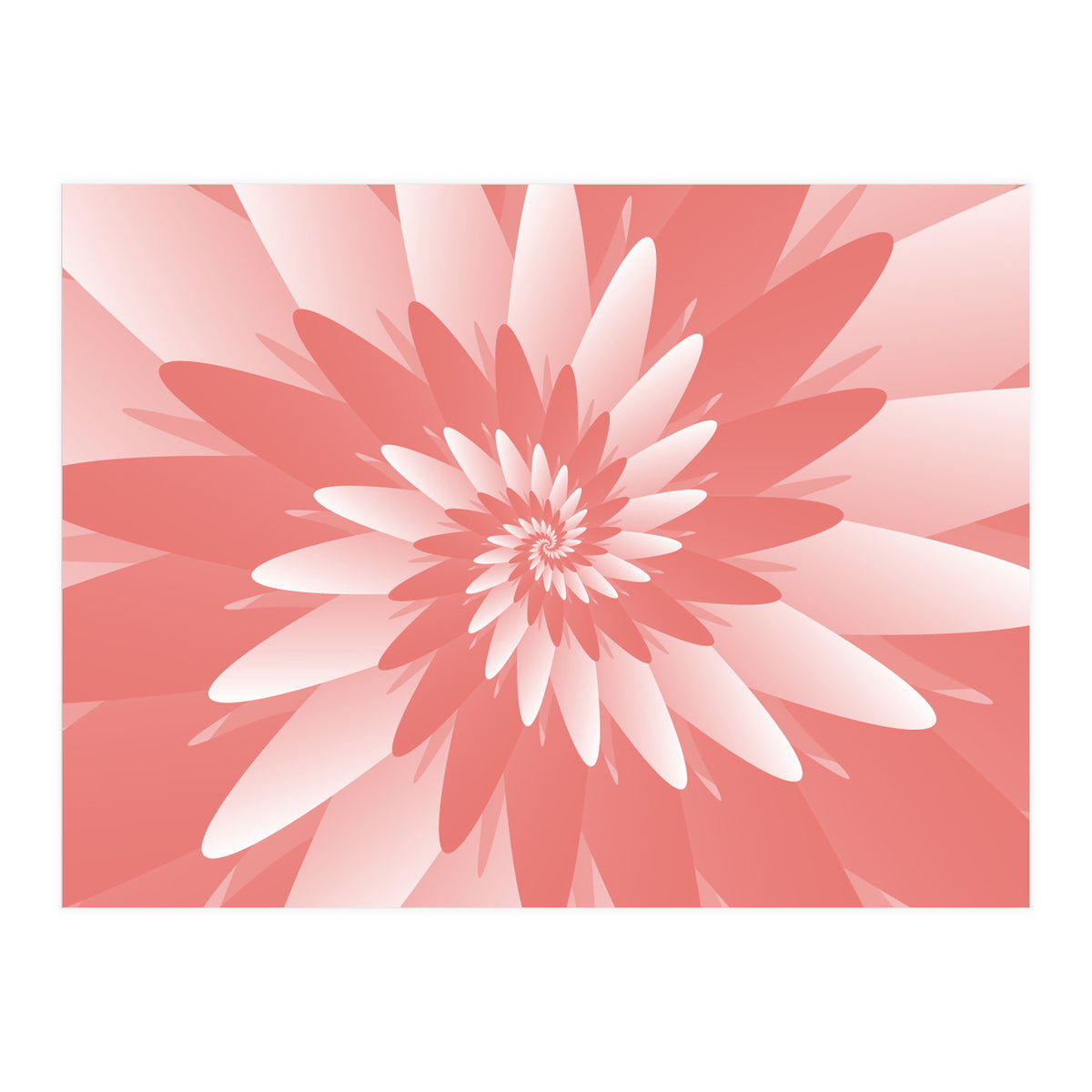 Flower Pattern Spiral  (Print Only)