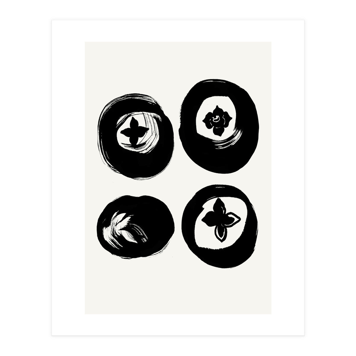 Four persimmons (Print Only)