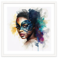 Watercolor Carnival Woman #5
