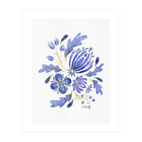 Protea Floral | Blue (Print Only) thumbnail