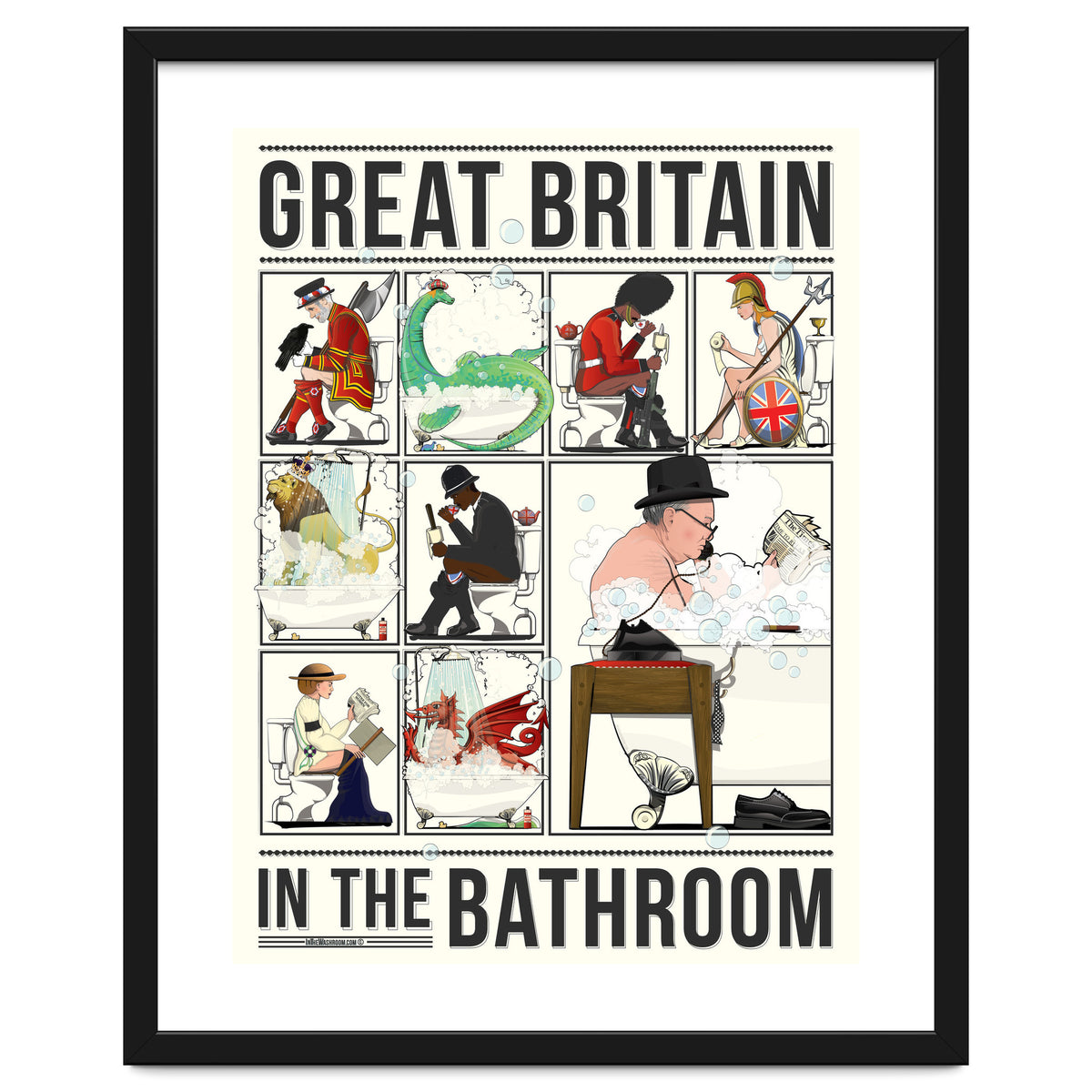 Great Britain in the Bath, Funny Bathroom Humour