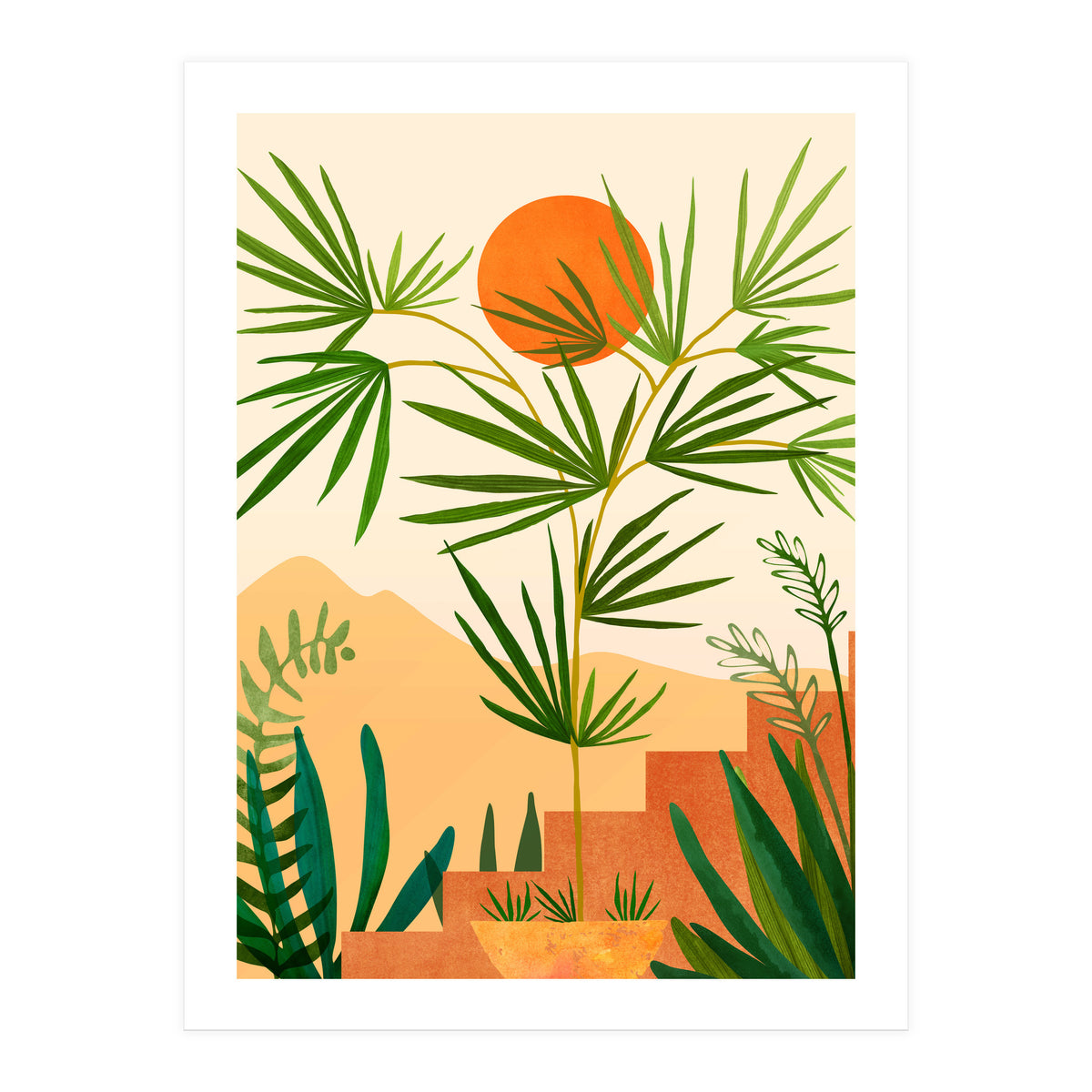 Harvest Moon Landscape (Print Only)