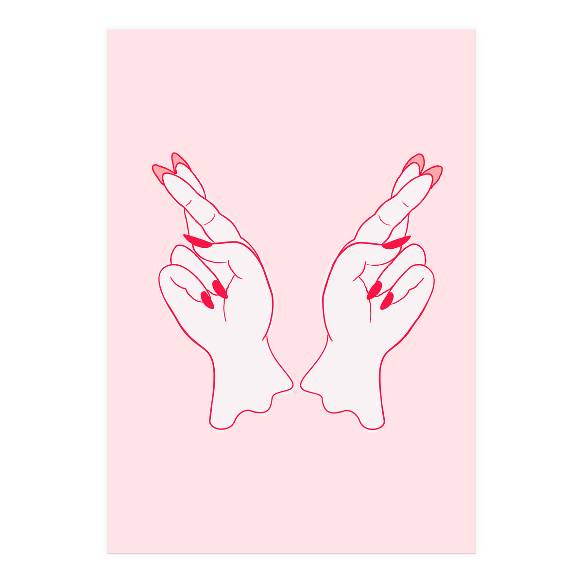 Fingers crossed (Print Only)