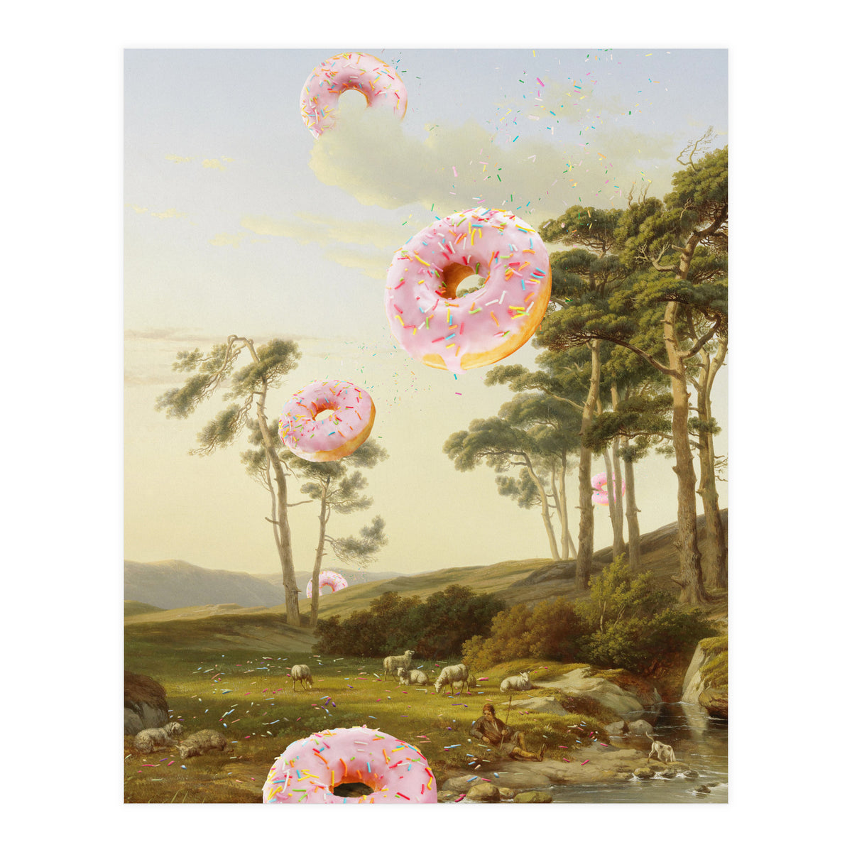 Cloudy With A Chance Of Donuts (Print Only)