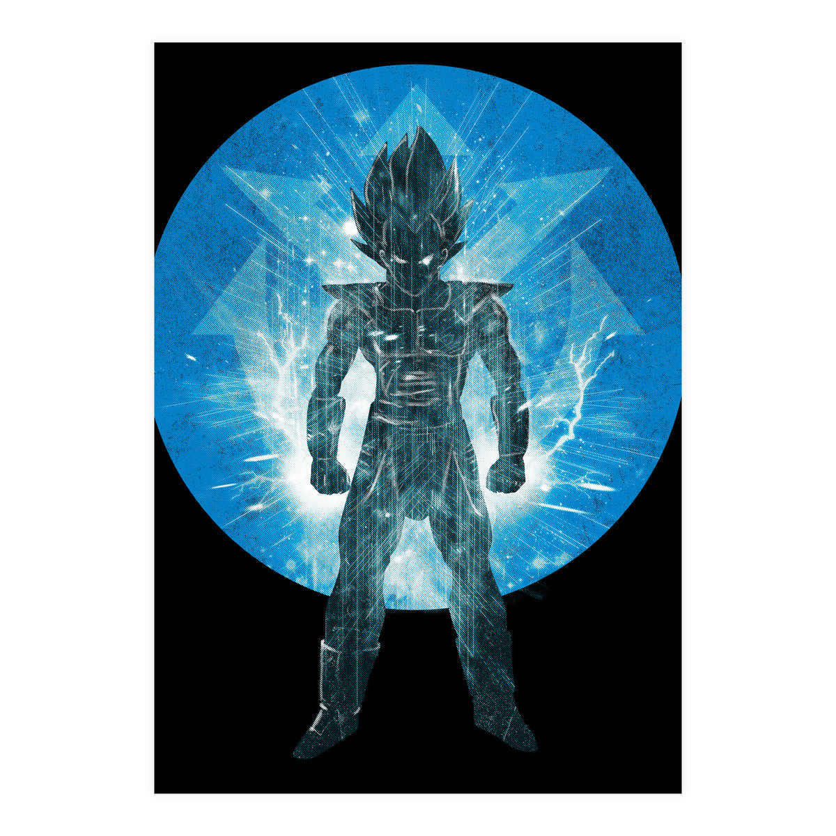 Blue Super Sayan V2 (Print Only)