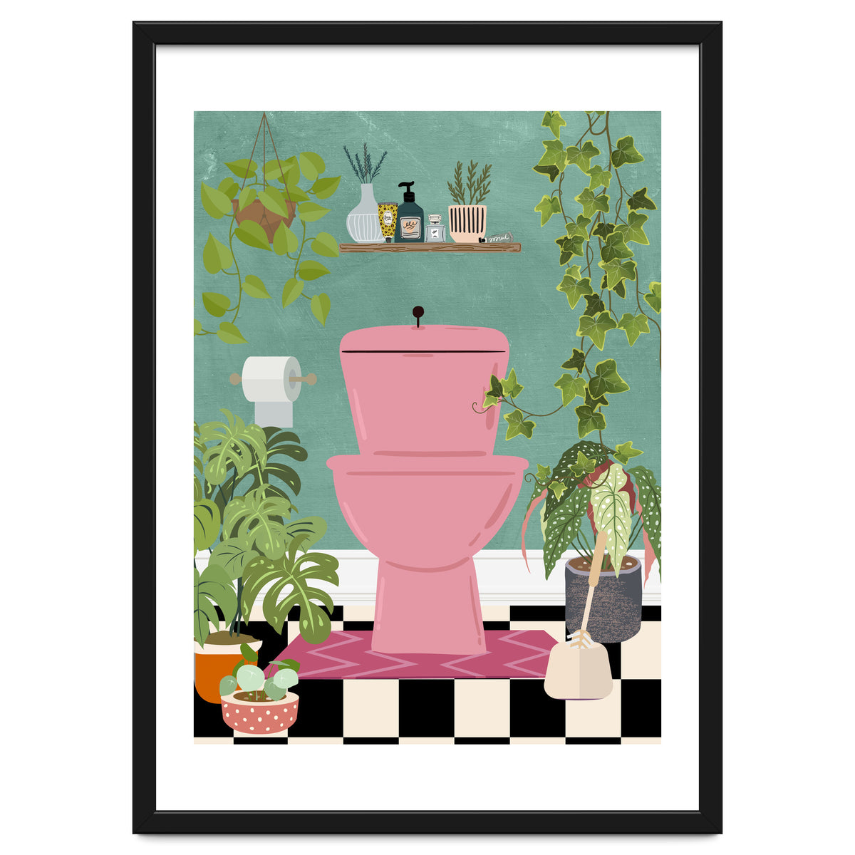 Botanical Loo in Jungle Bathroom