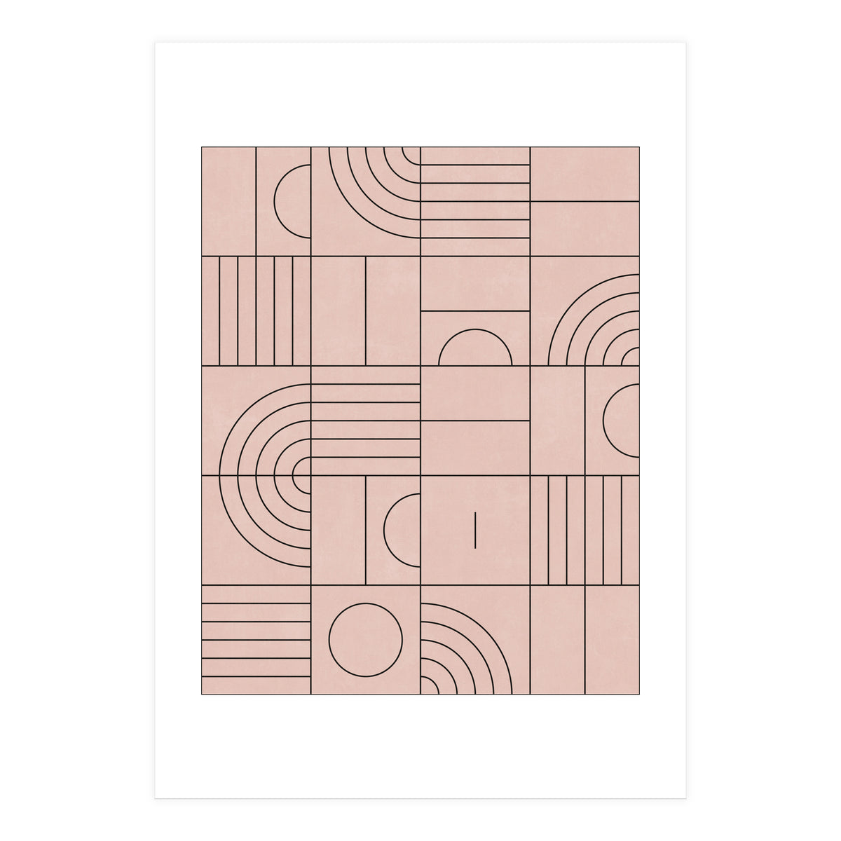 My Favorite Geometric Patterns No.20 - Pale Pink (Print Only)
