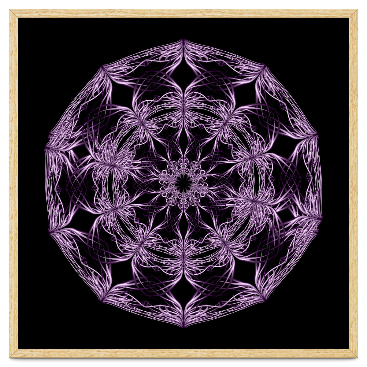 Mandala purple and black