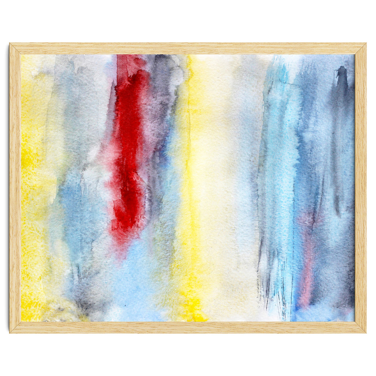 Touch of red || abstract watercolor