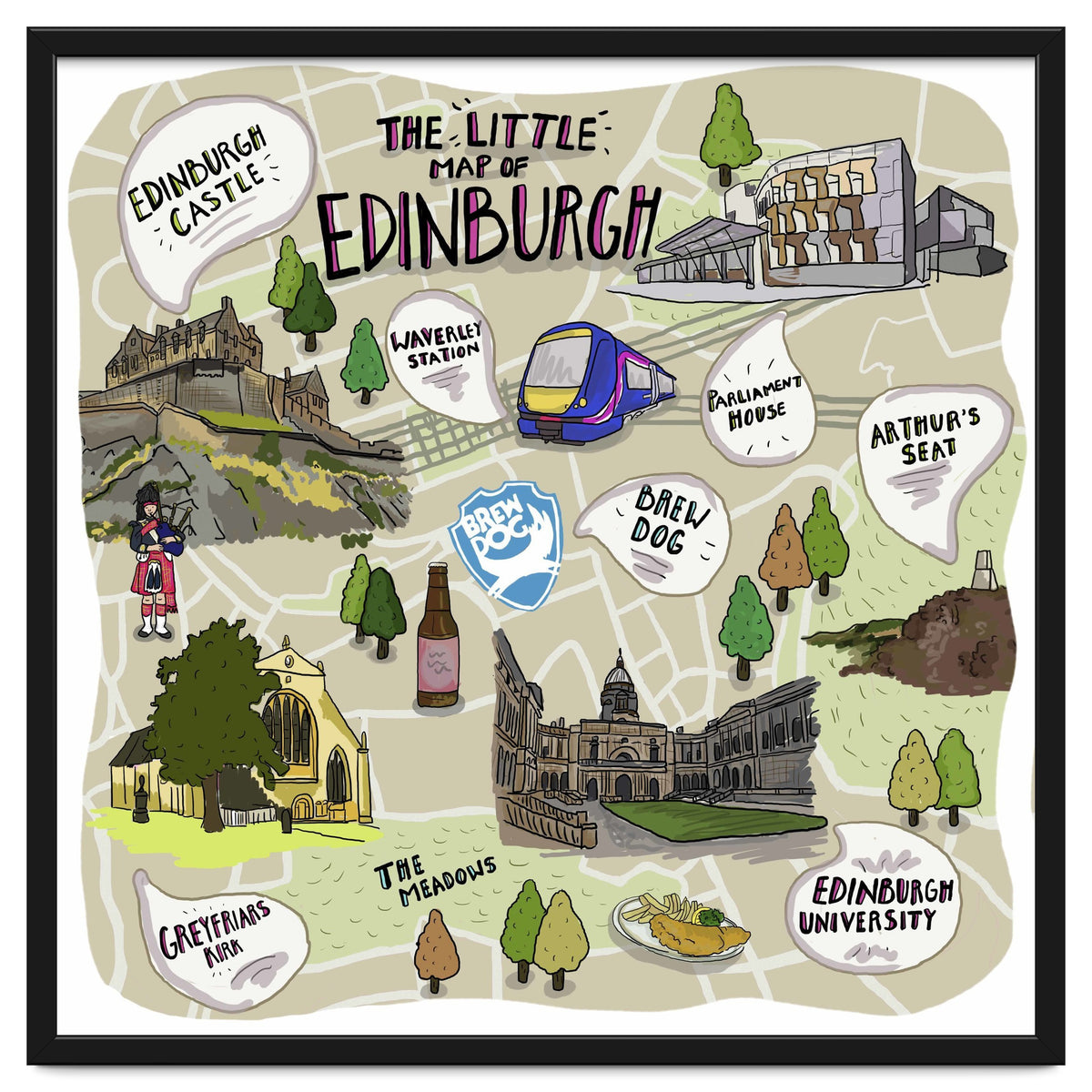 The Little Map of Edinburgh