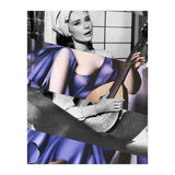 Tamara De Lempicka's Blue Woman with a Guitar & Audrey Hepburn in Breakfast at Tiffany's (Print Only) thumbnail