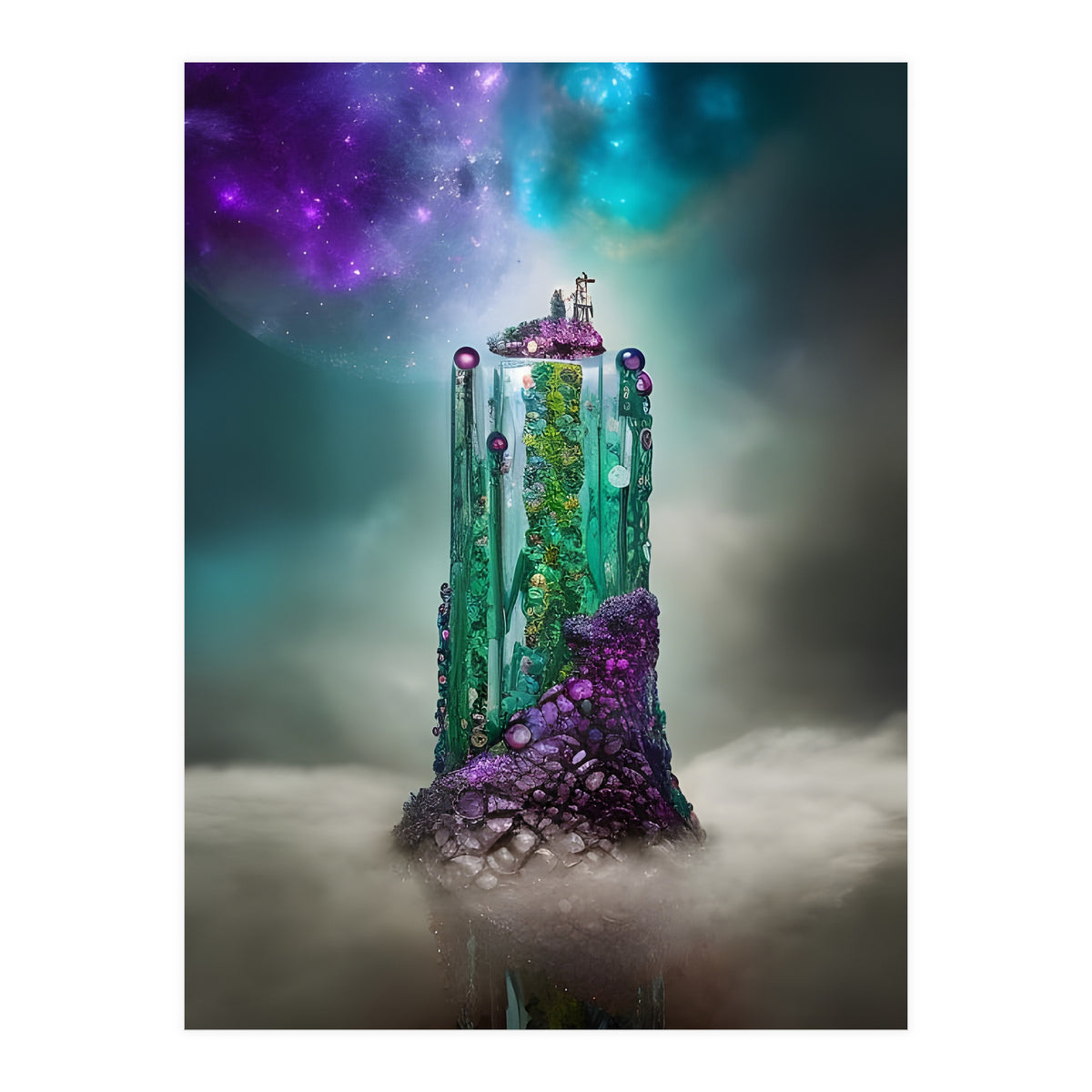 Cosmic Gemstone and Glass \|/ Universe (Print Only)