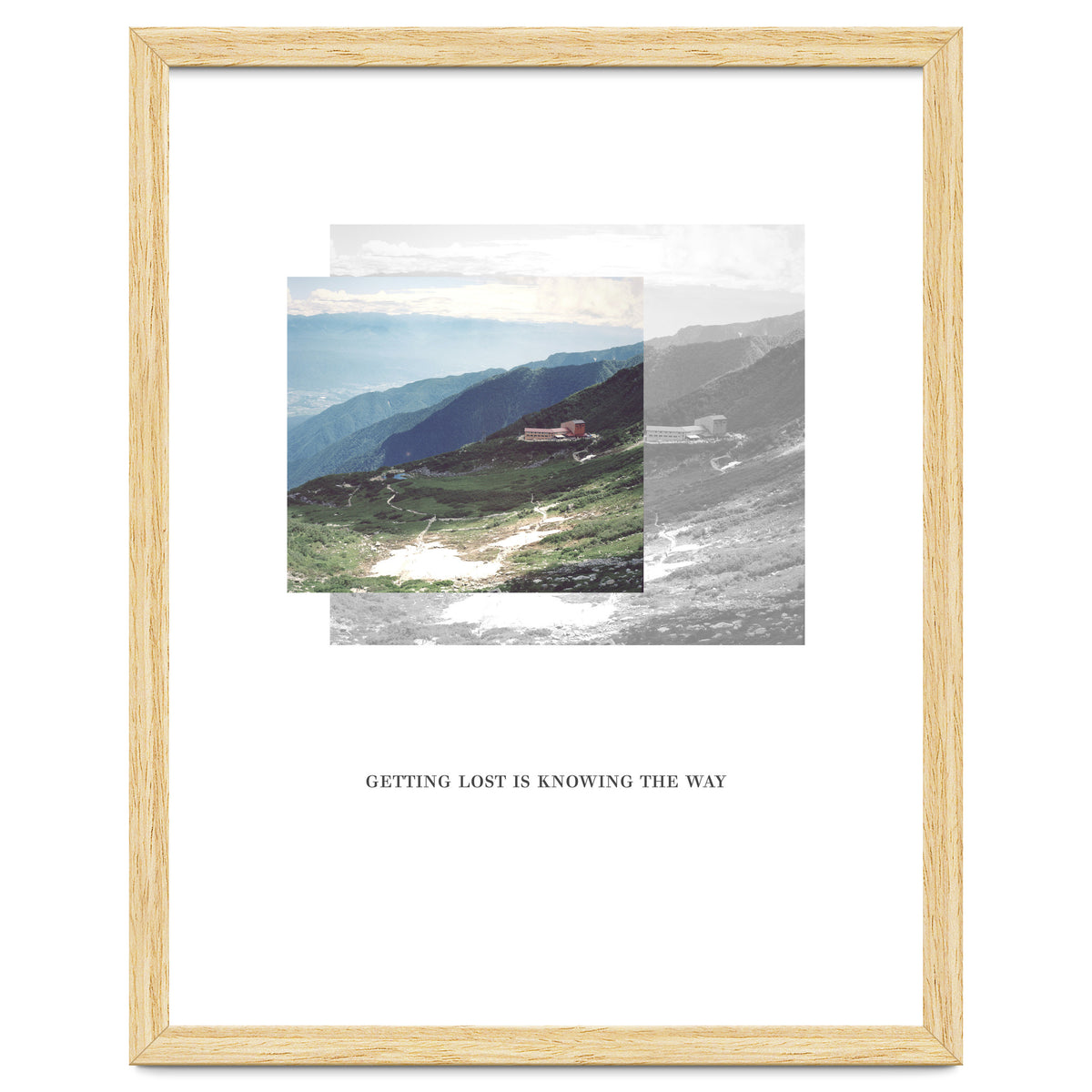 Getting lost is knowing the way